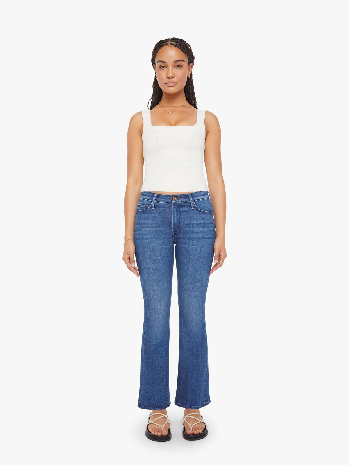 Mother Denim PETITES The Lil Weekender Nip It In The Butt