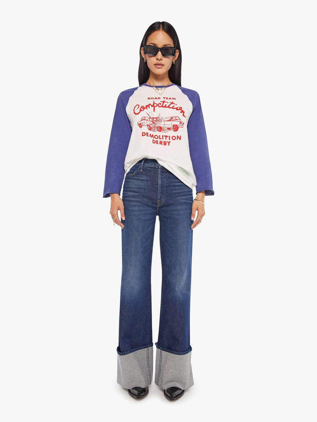 Mother Denim The Slugger 3Qtr Fray Road Team