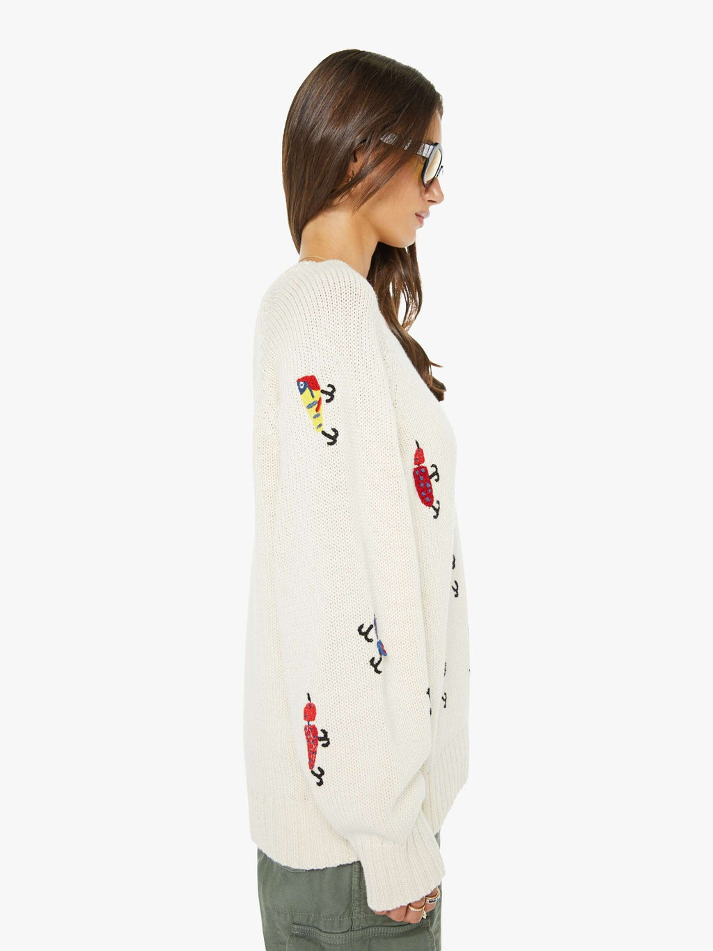 Mother Denim The Raglan Pullover Catch Of The Day