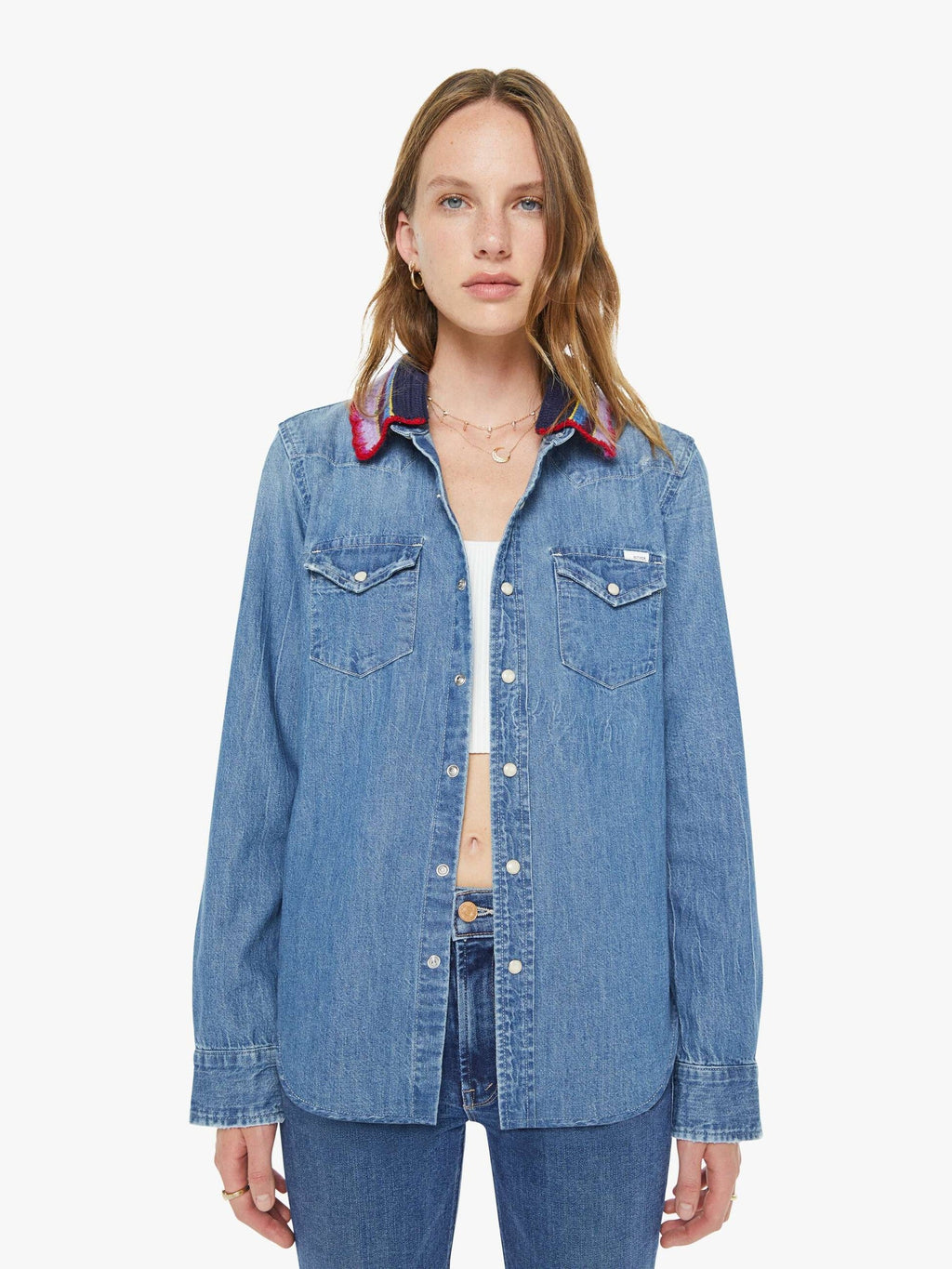 Mother Denim The Sleeveless Concert Spin Cycle