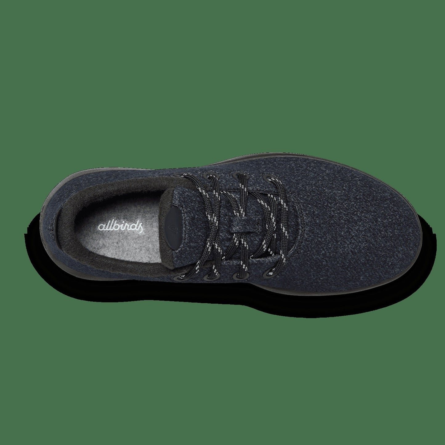 Women's Wool Runner-up Mizzle - Natural Black (Rugged Khaki Sole)