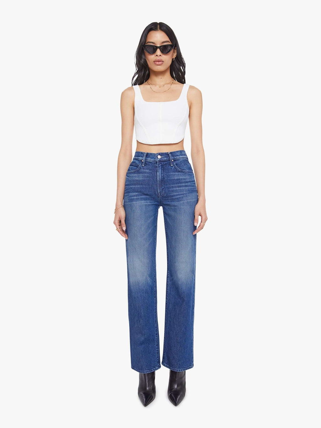 Mother Denim The Itty Bitty Ringer Fluff