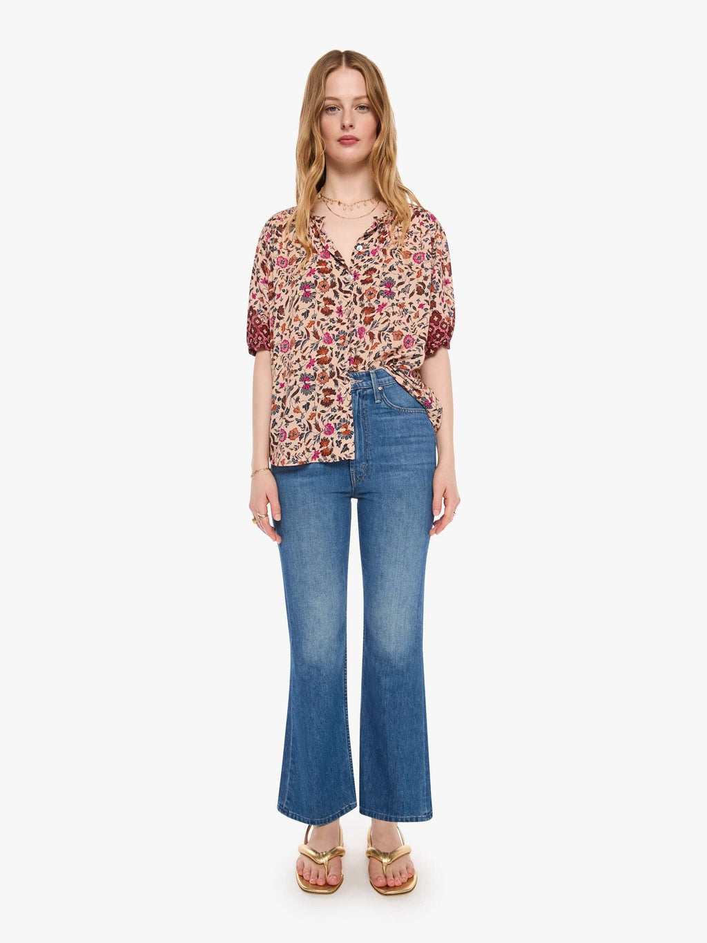 Mother Denim Natalie Martin Violet Top WILDFLOWER SPICE