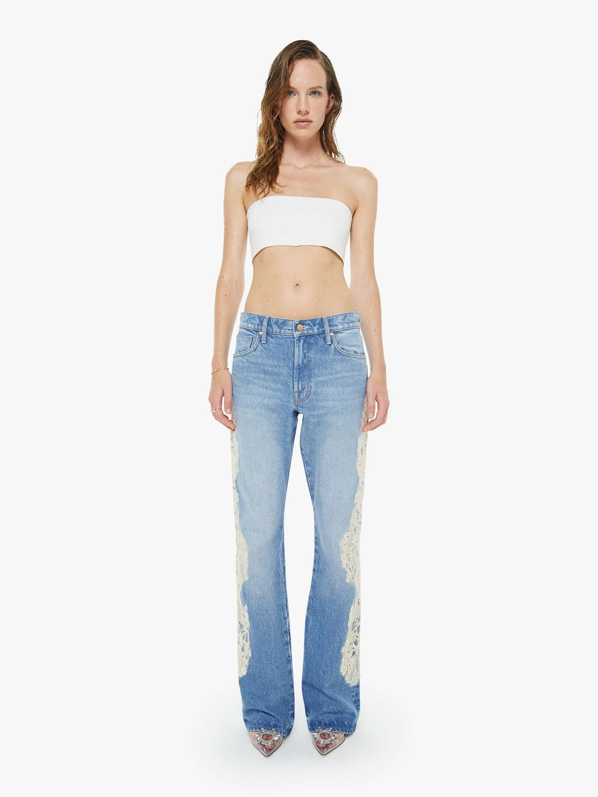 Mother Denim The Memory Lane Puff Sleeve Early Bird