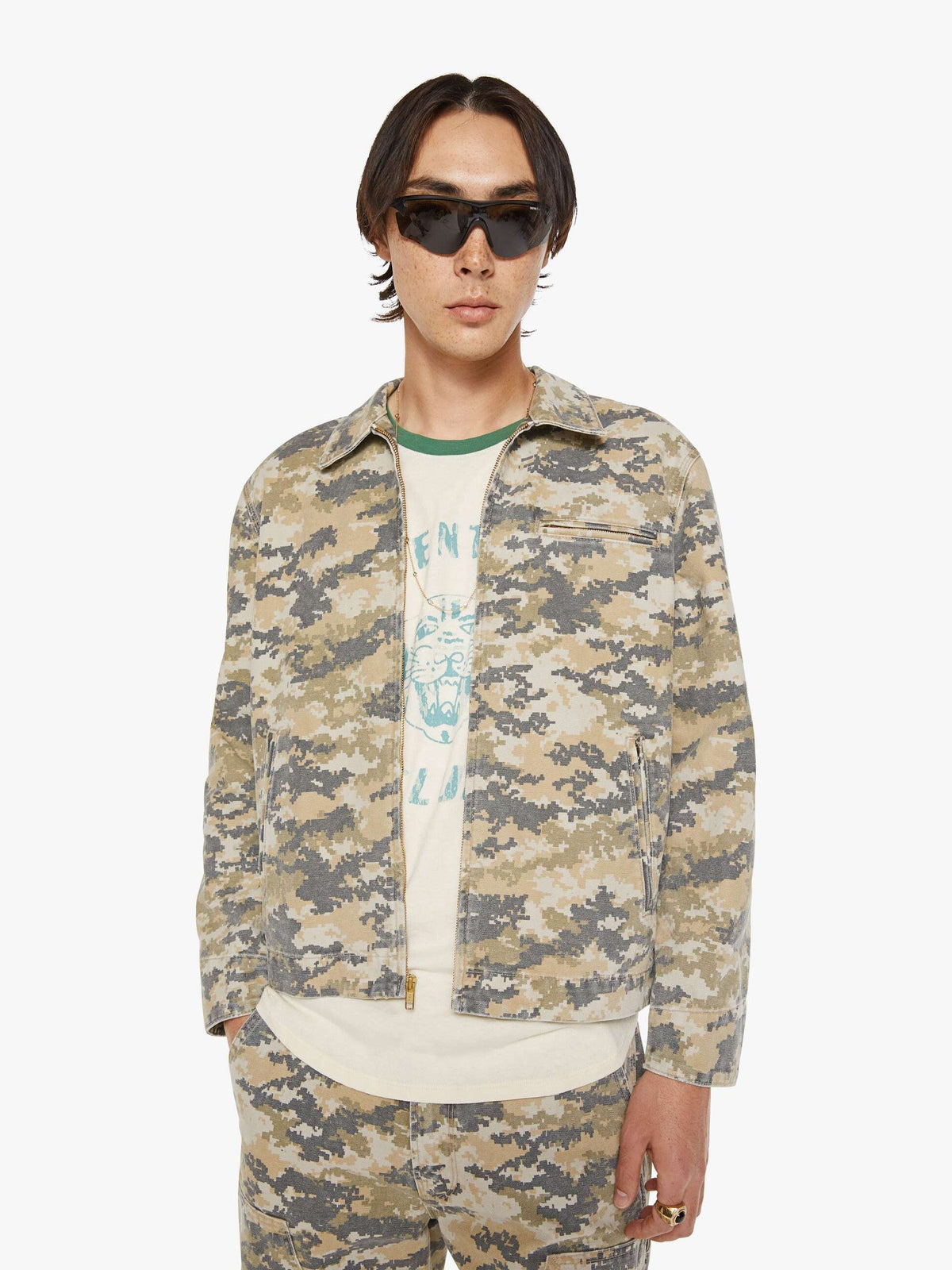 Mother Denim The No Reception -What The Duck What The Duck Camo