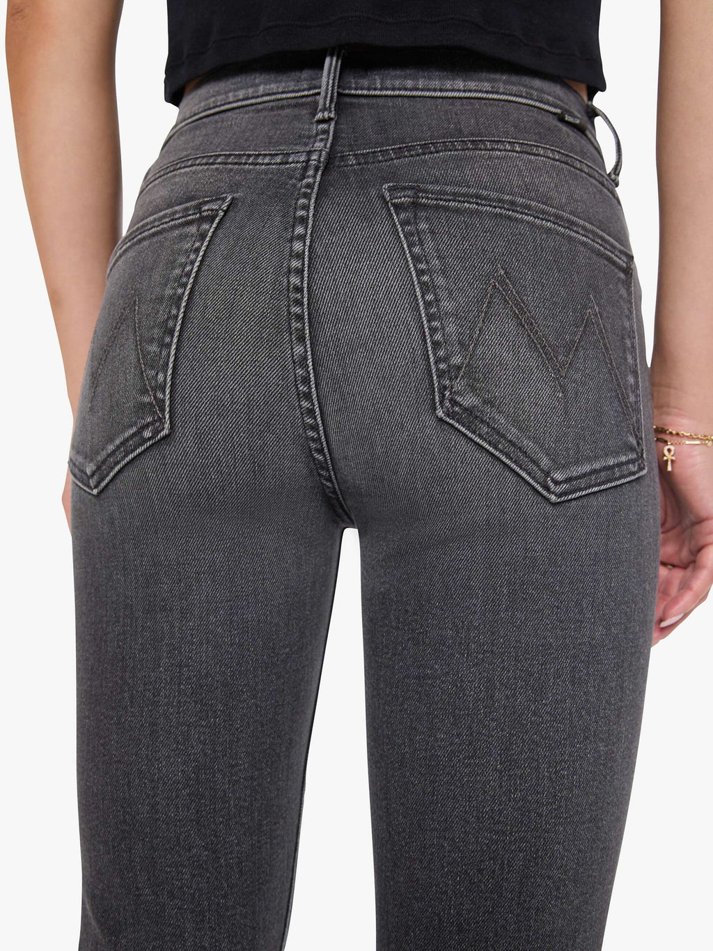 Mother Denim The Weekender Black (Charcoal)