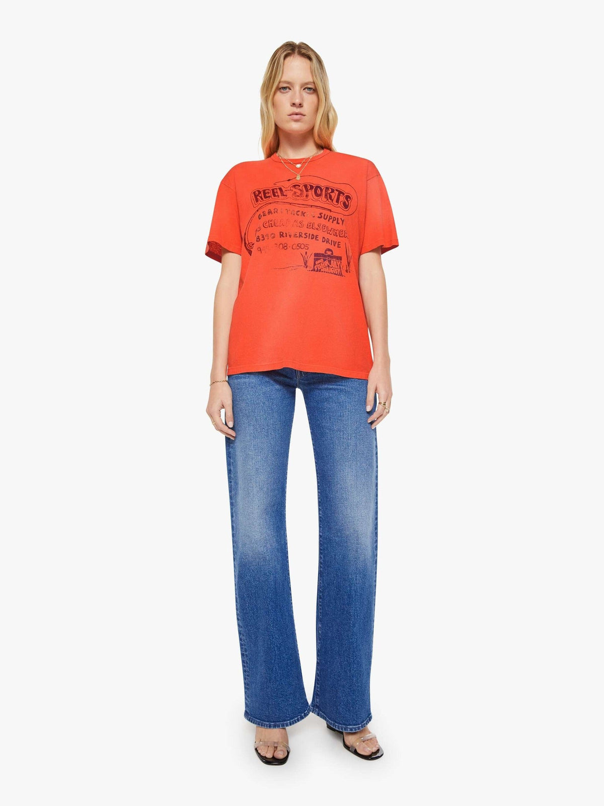 Mother Denim The Lowdown Red