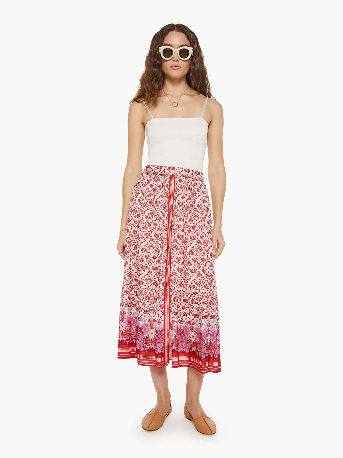 Mother Denim XiRENA Taryn Skirt CRUSHBERRY