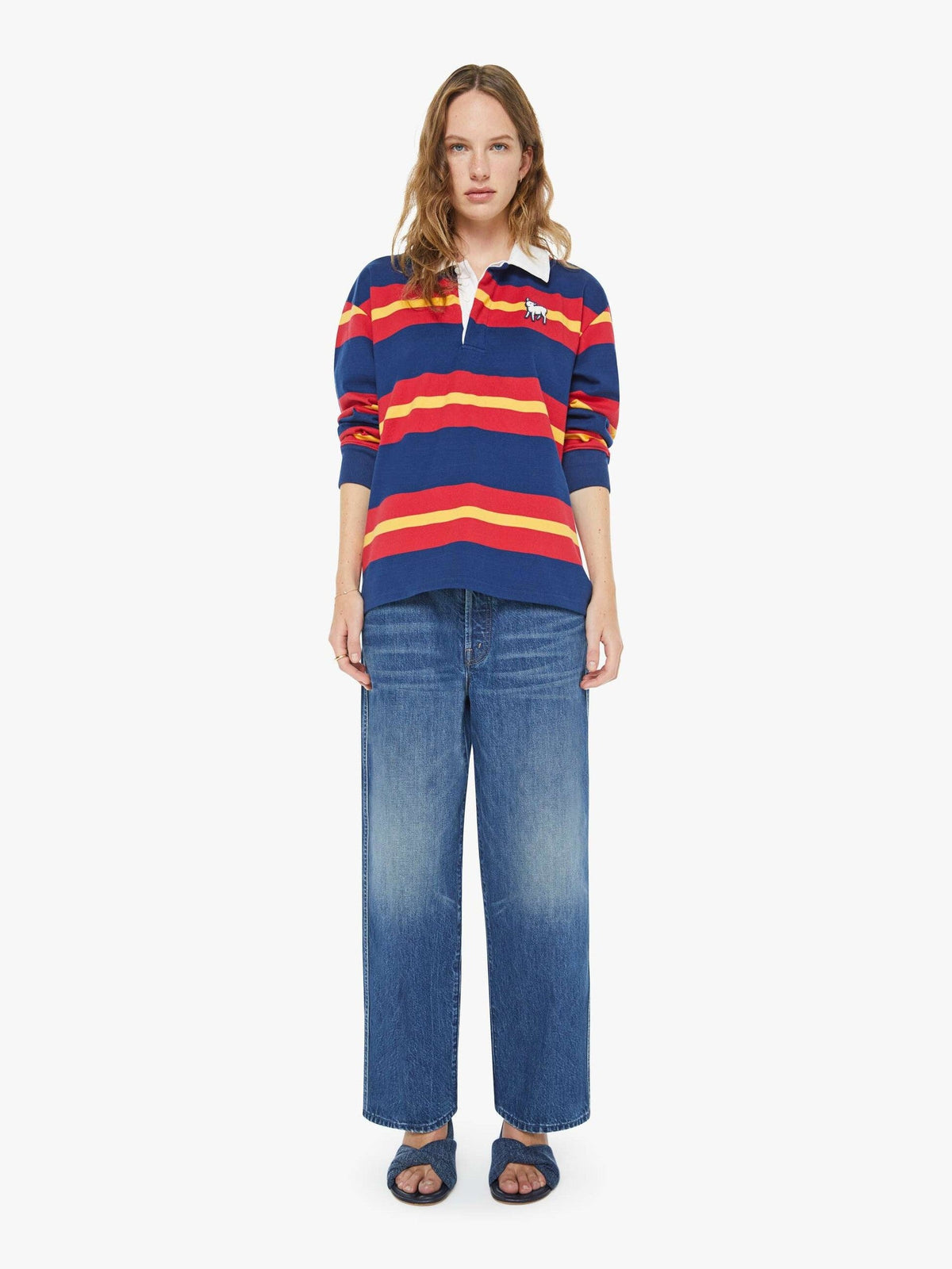 Mother Denim The L/S Huddle Going The Distance