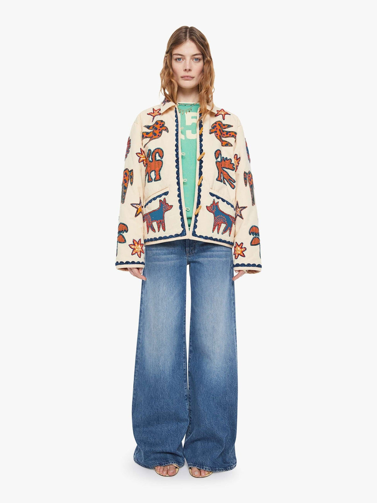 Mother Denim The Loophole Beige (Medium)