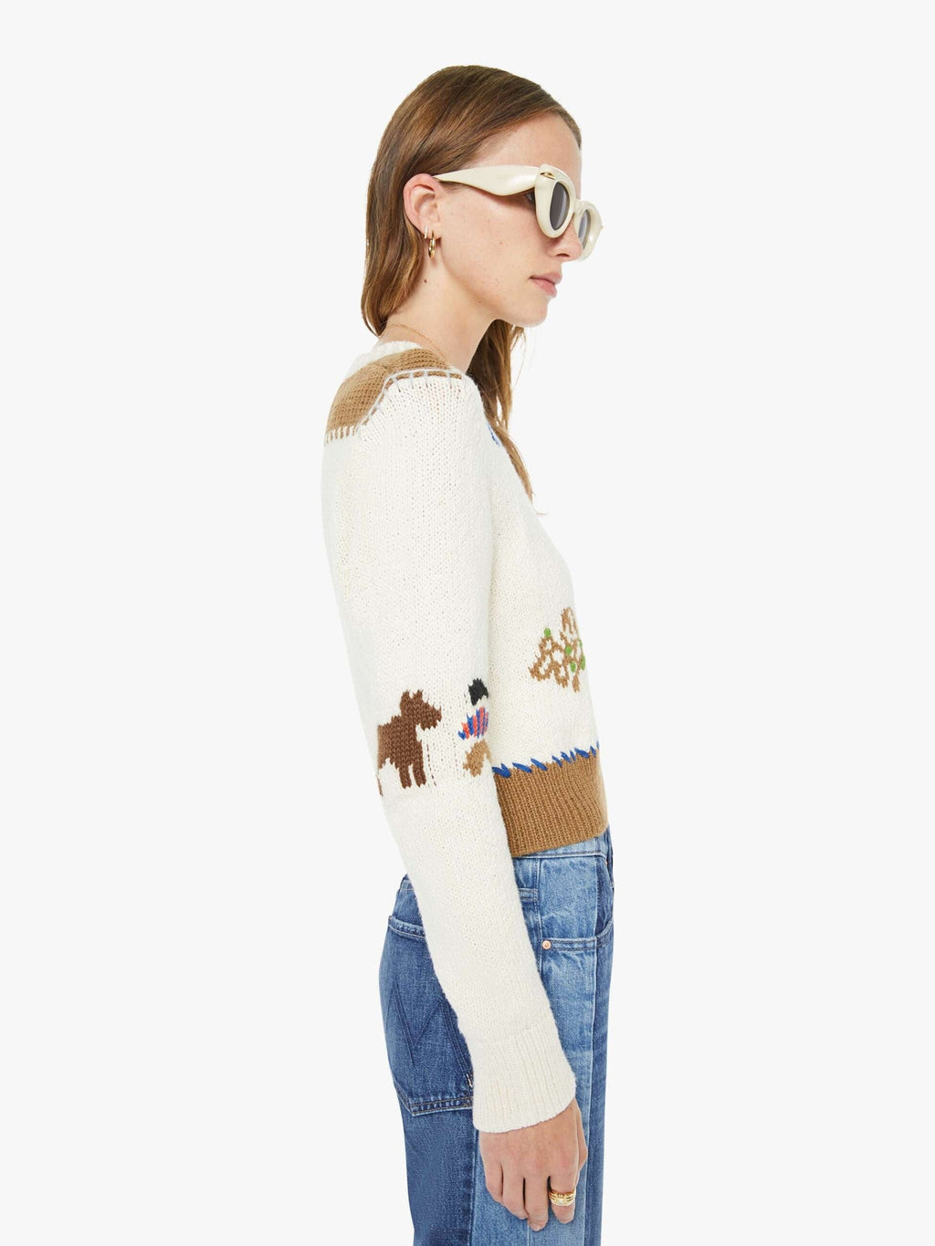 Mother Denim The Tux Sidestepper Sneak Fray Double Take