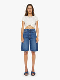 Mother Denim The Half-Pipe Bermuda Fray Blue (Dark)