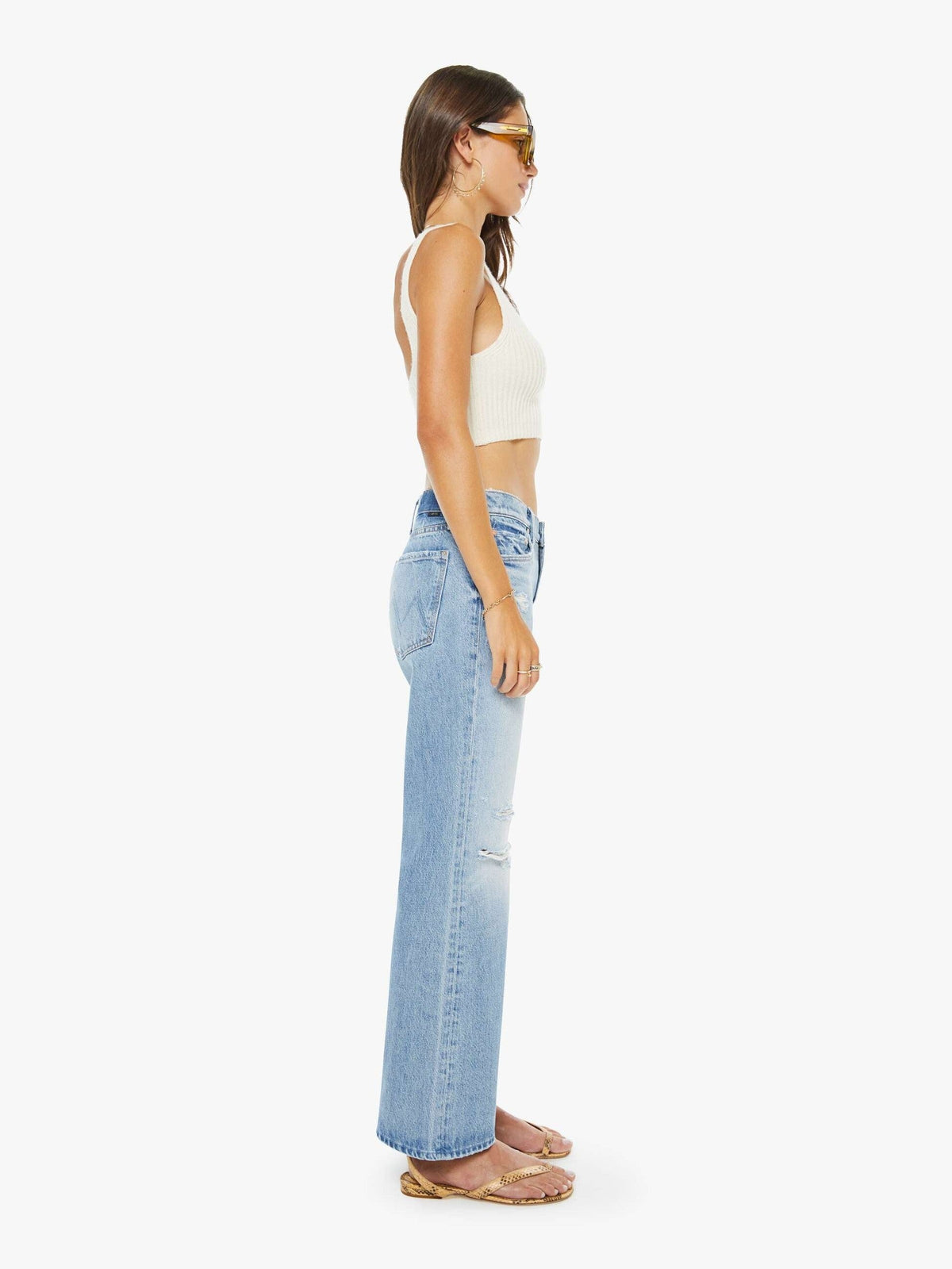 Mother Denim Eterne Barrett Sweater BUTTER STRIPE
