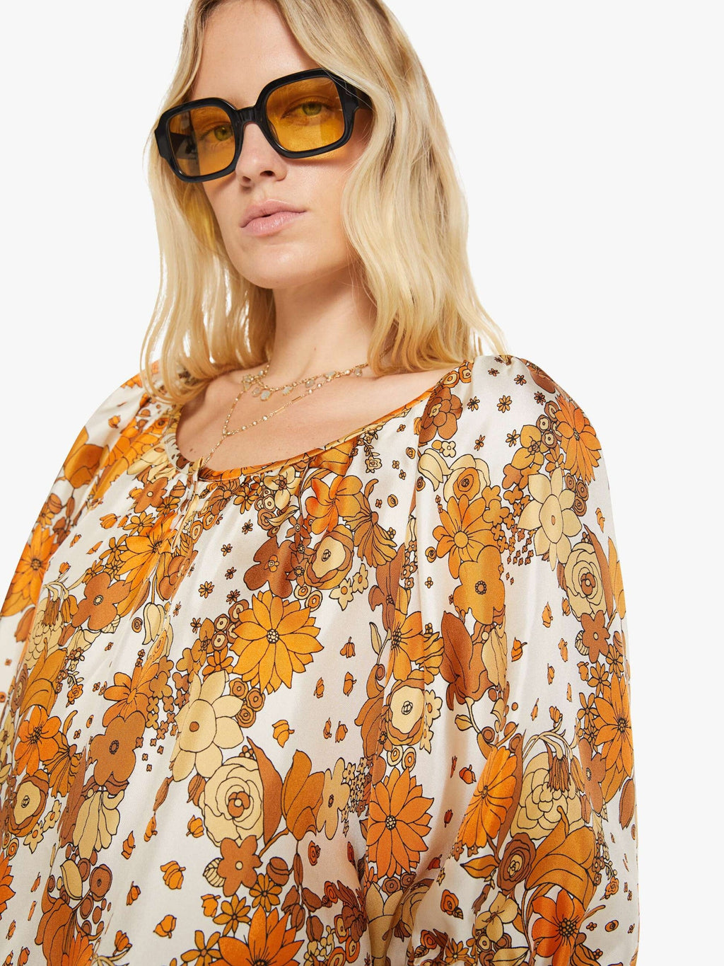 Mother Denim La Prestic Ouiston Moisson Top FLOWER POWER