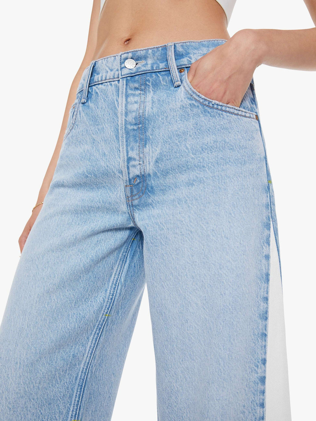 Mother Denim SNACKS! The Nacho Double Dip Nerdy Fray Deep Fried