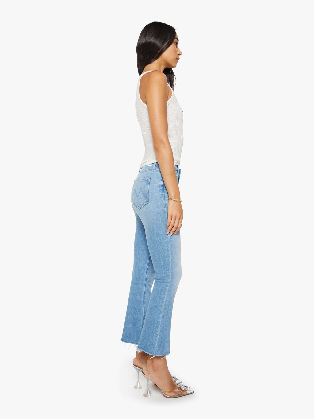 Mother Denim The S/S Match Teaberry And Fluff