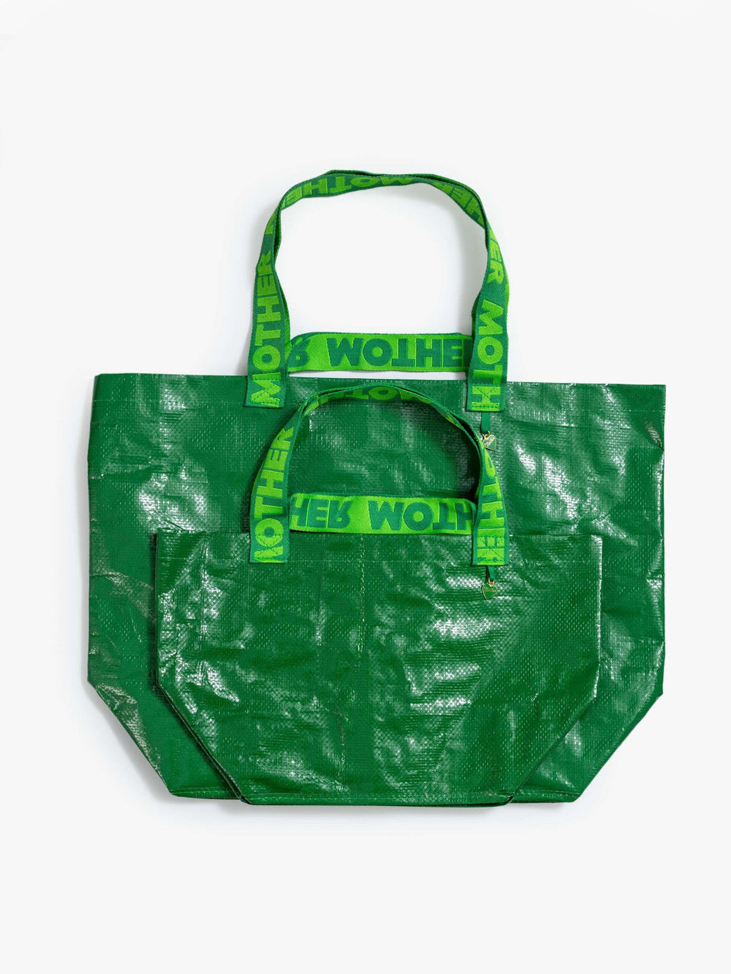 Mother Denim The Shopping Bag Duo KELLY GREEN