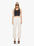 Mother Denim Eterne Boyfriend Pocket Sweatpant White (Natural)