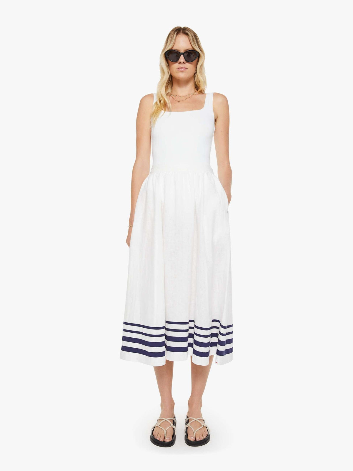 Mother Denim XiRENA Lucille Skirt White