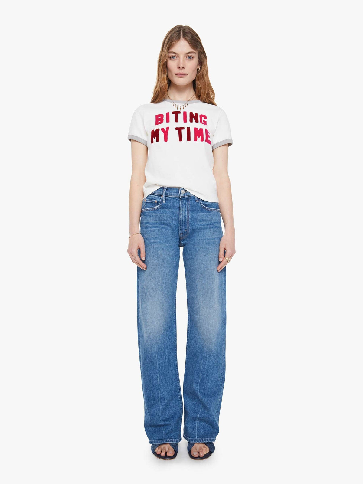 Mother Denim The Insider Ankle Blue (Medium)