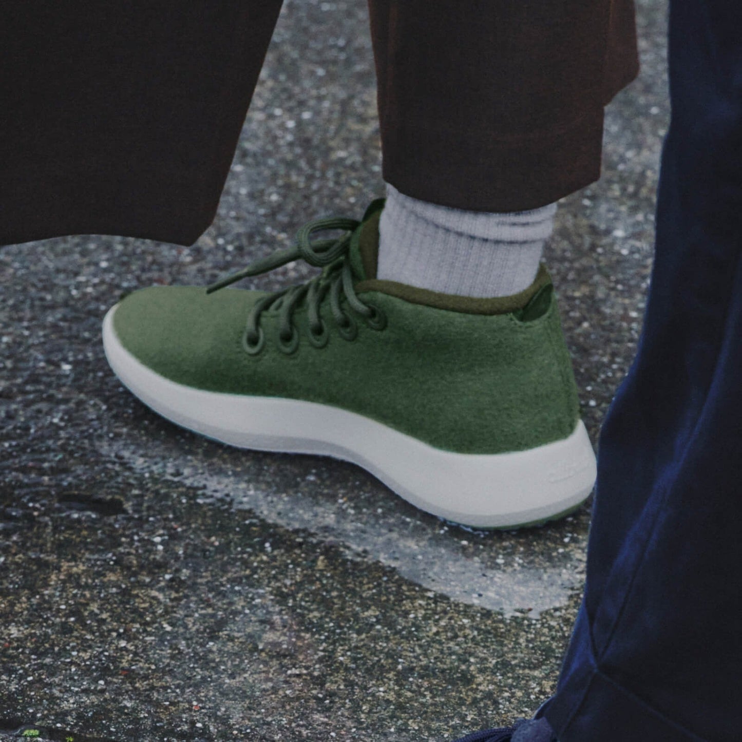 Men's Wool Runner-up Mizzles - Tuke Jo (Cream Sole)
