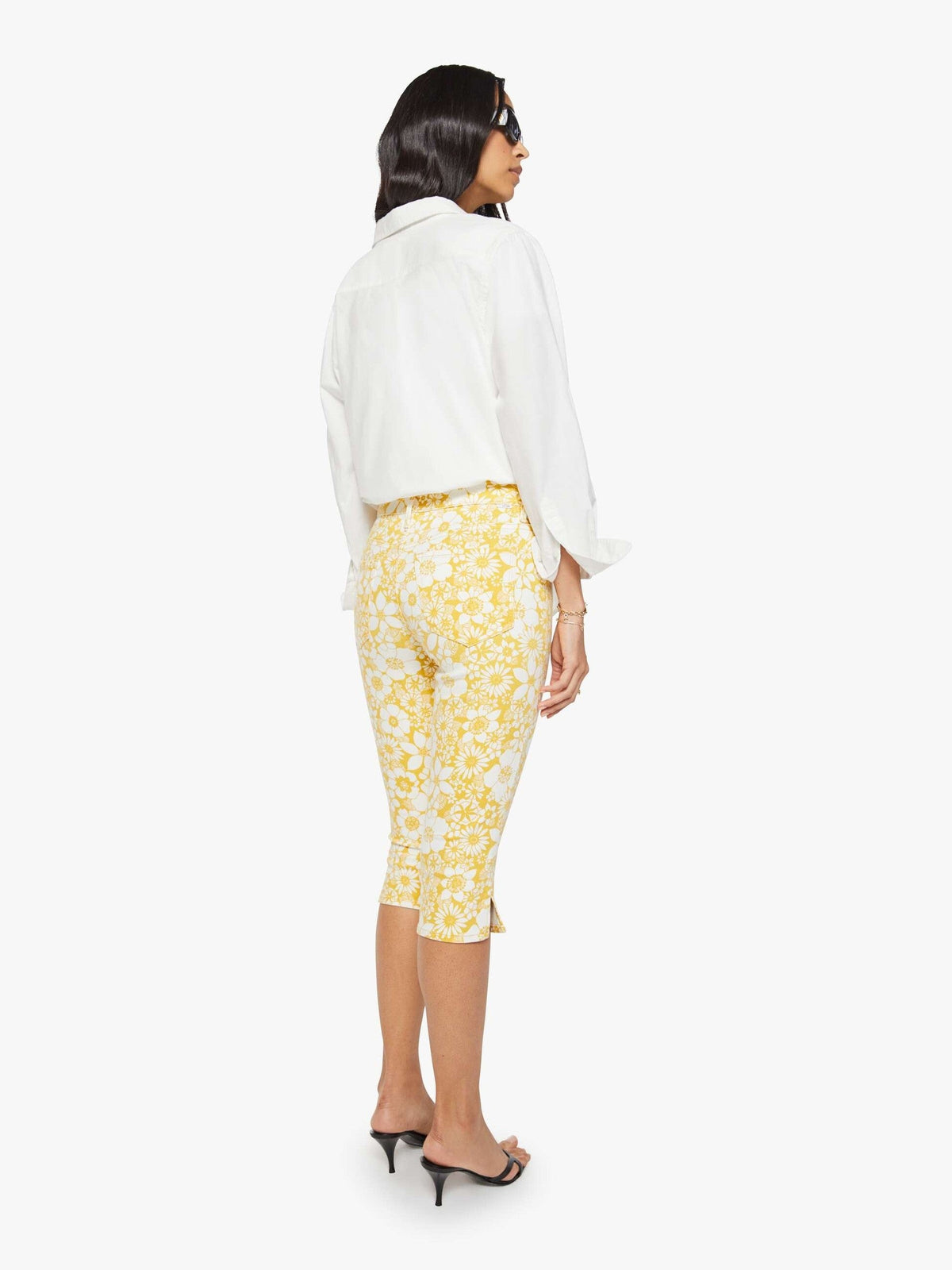 Mother Denim The Stunner Zip Bunny Snip Floral Notes