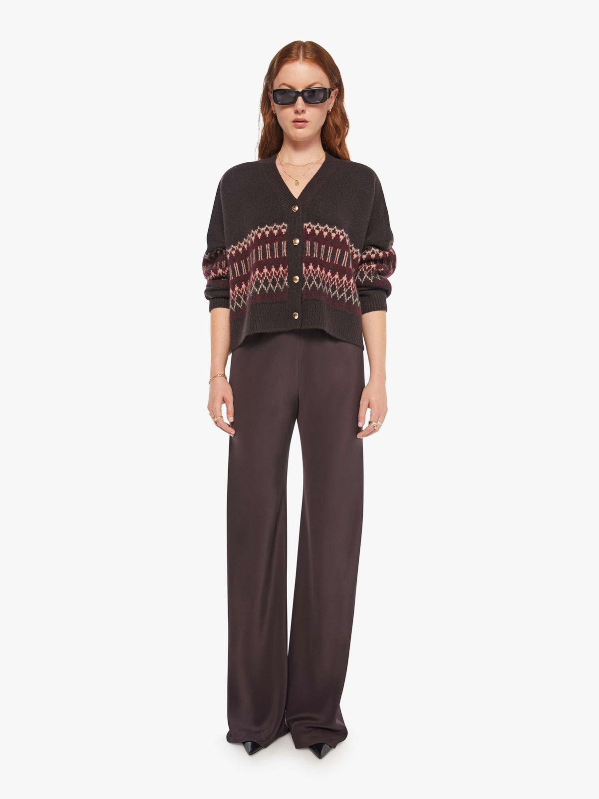 Mother Denim SABLYN Brynn Pant BORDEAUX