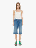 Mother Denim The Kick It Half N' Half Fray Green Thumb