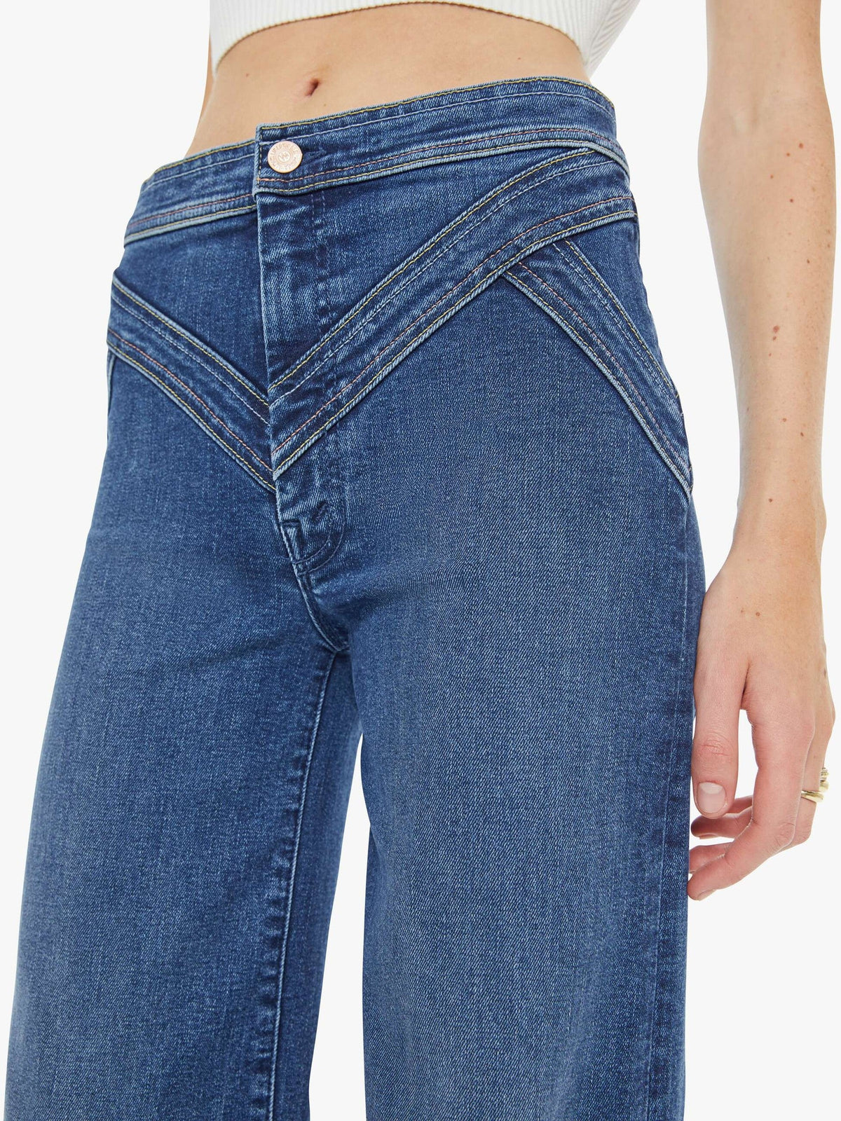 Mother Denim The Criss Cross Roller Heel Prized Possession