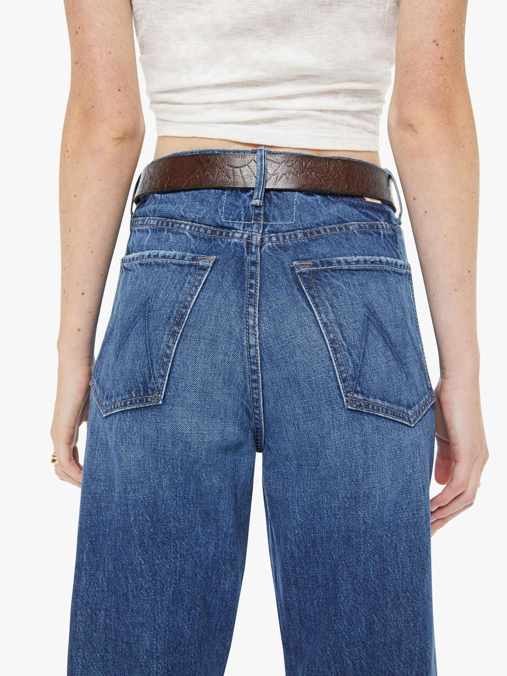 Mother Denim The Magpie Cognac