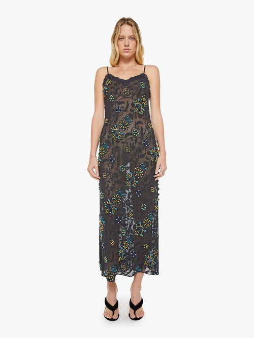 Mother Denim Alix of Bohemia Athens Dress ONYX SPRIG