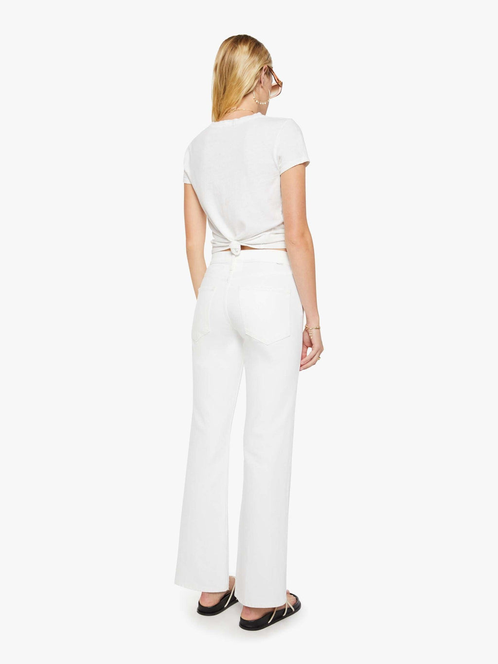 Mother Denim The Breeze Yoke Top Golden Apricot