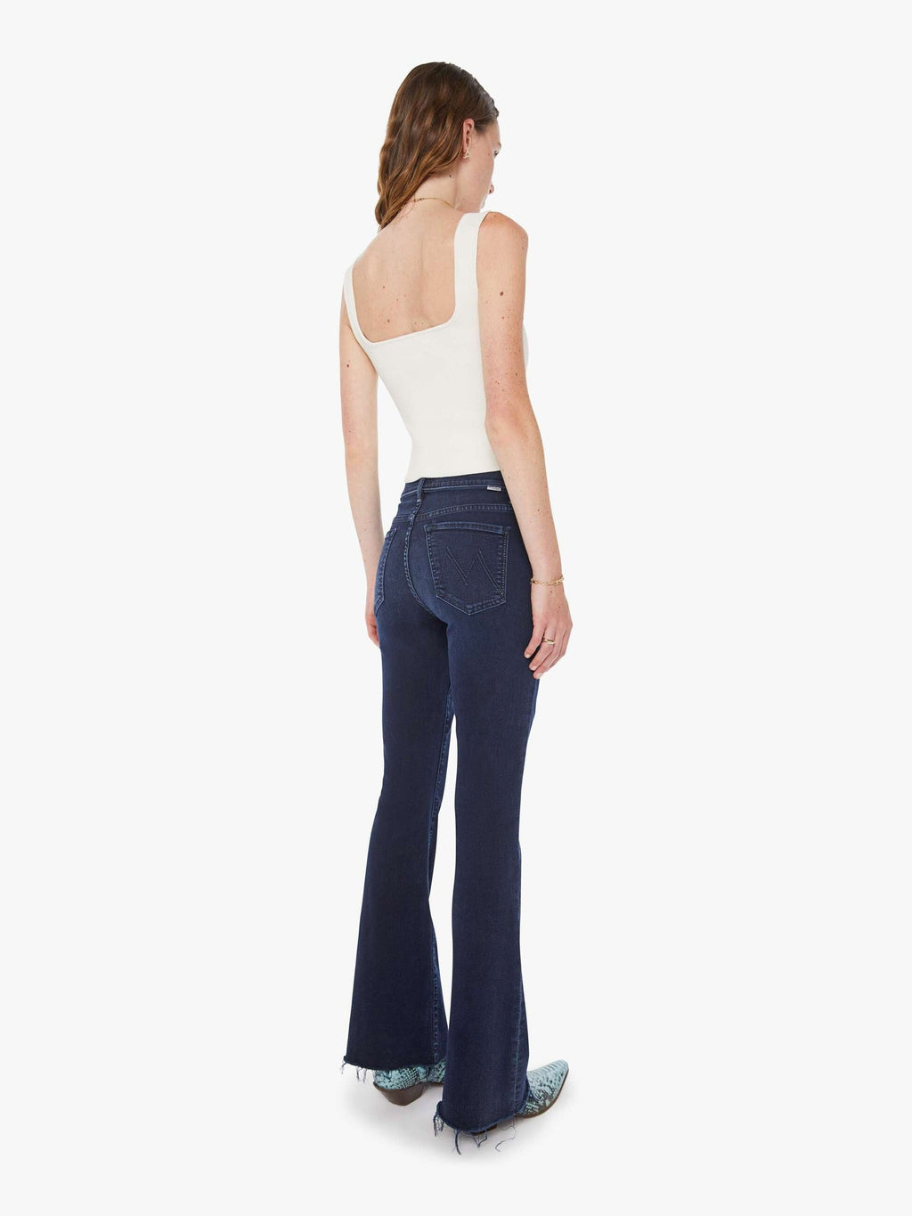 Mother Denim The Weekender Fray Blue (Medium)