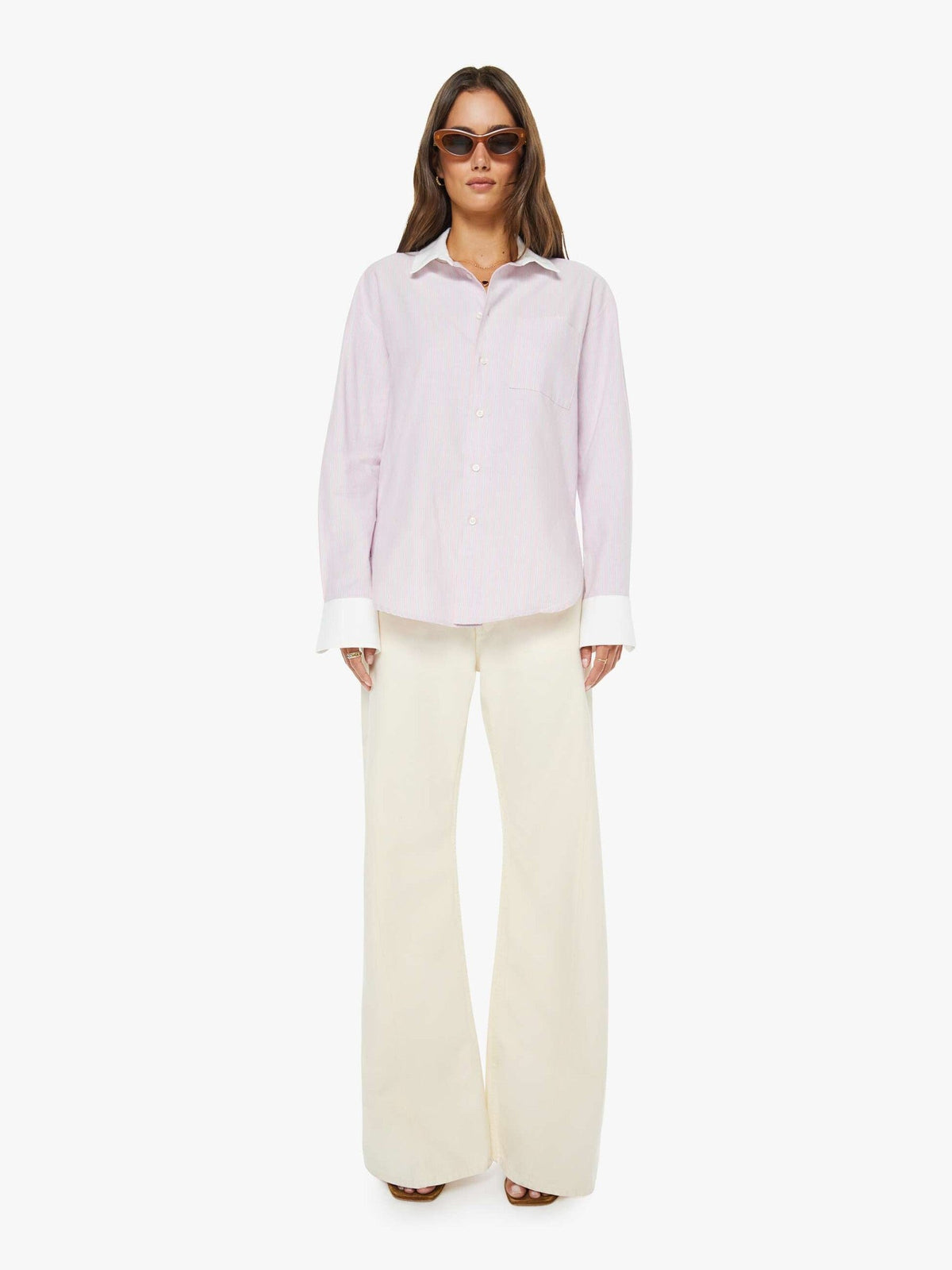 Mother Denim The Lemon Twist Sneak Natural