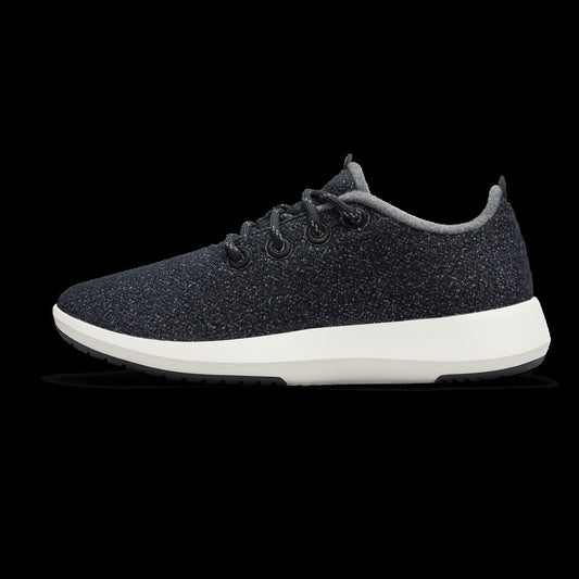 Women's Wool Runner Mizzles - Dark Grey (Natural White Sole)