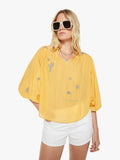 Mother Denim The Breeze Yoke Top Golden Apricot