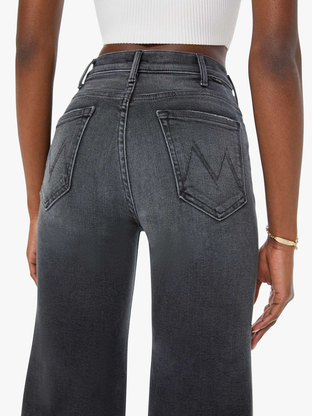 Mother Denim Alix Of Bohemia Fiona Gilded Coin Top Black