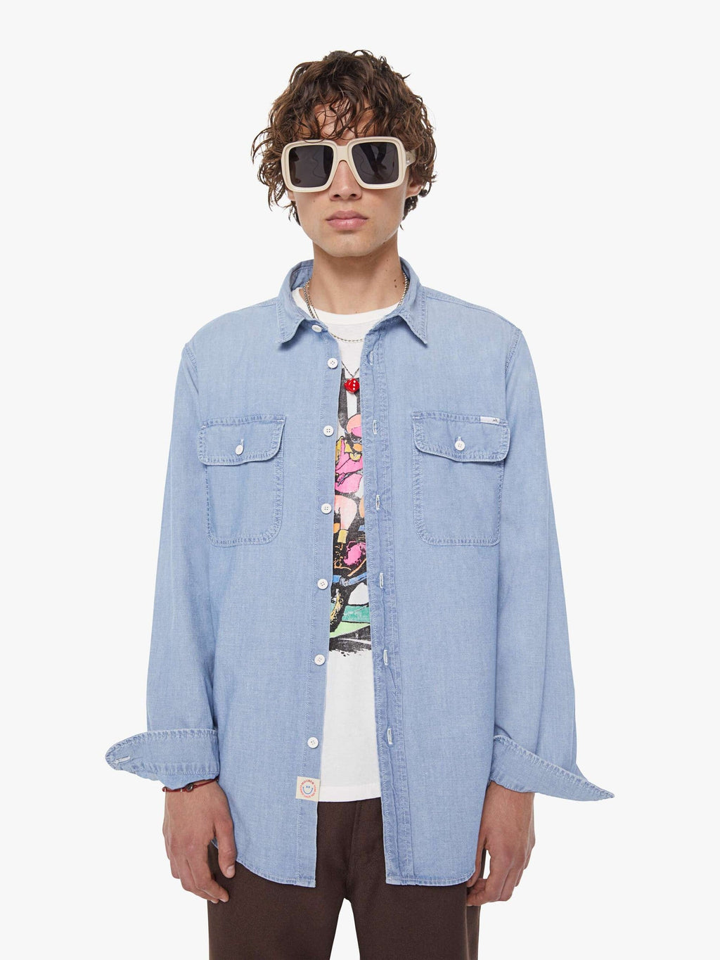 Mother Denim The Rounded Freeze Blue (Medium)