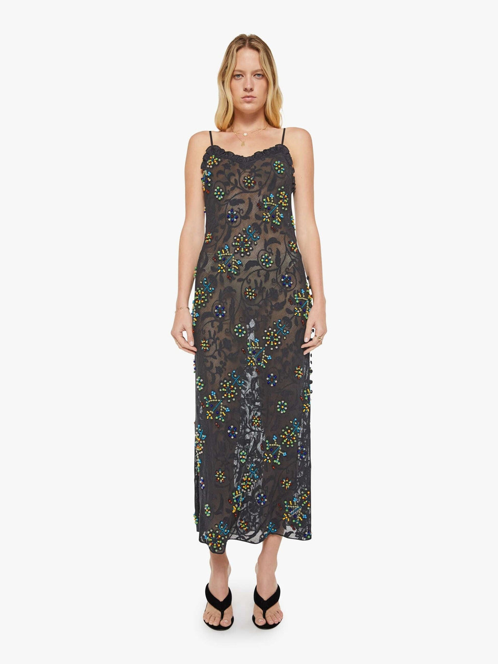 Mother Denim Alix of Bohemia Athens Dress ONYX SPRIG