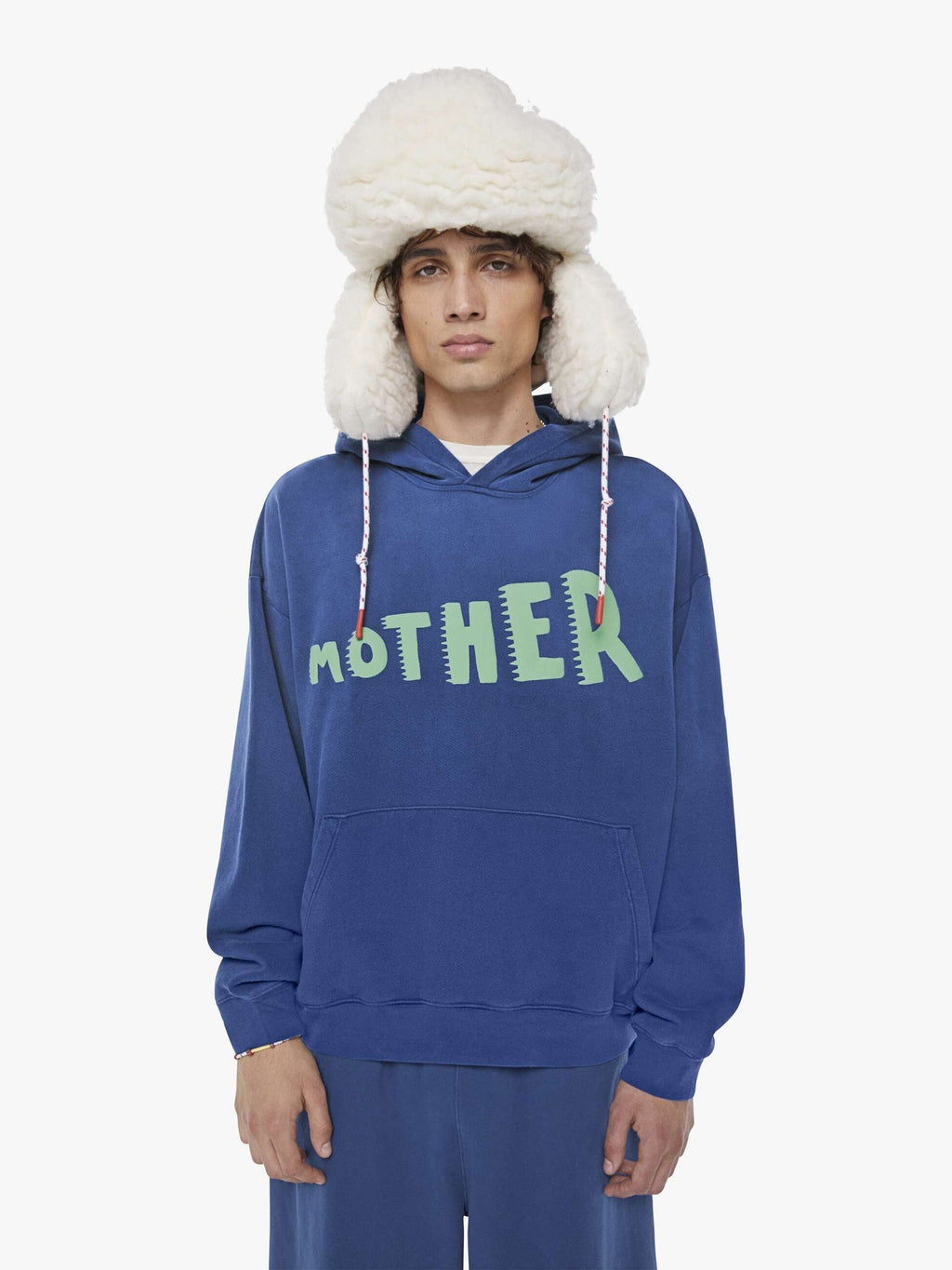 Mother Denim The Oversized Hoodie Blue (Dark)