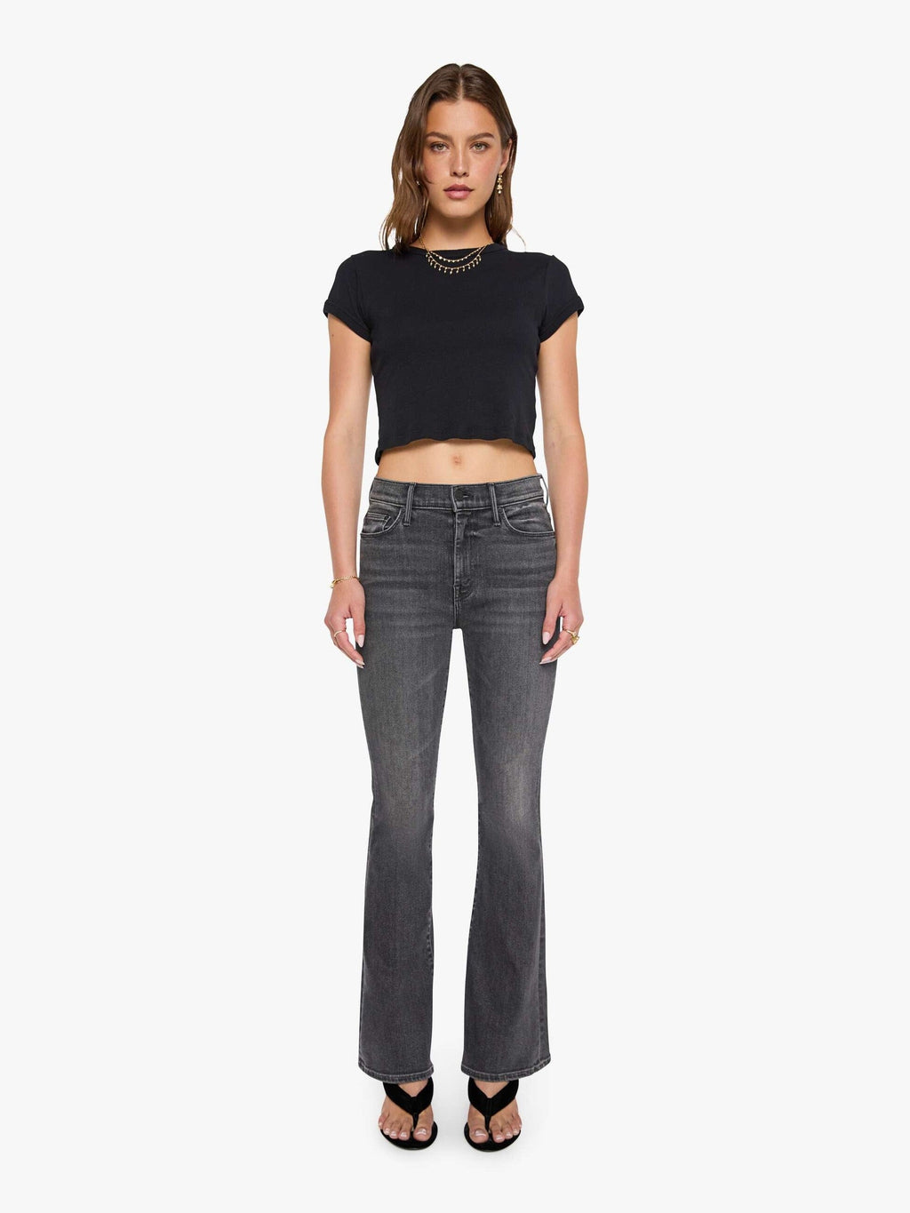 Mother Denim The Weekender Black (Charcoal)