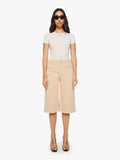 Mother Denim The Whole Lot Twist Zip Almond Buff