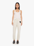 Mother Denim SPRWMN Heart Sweatpant Natural