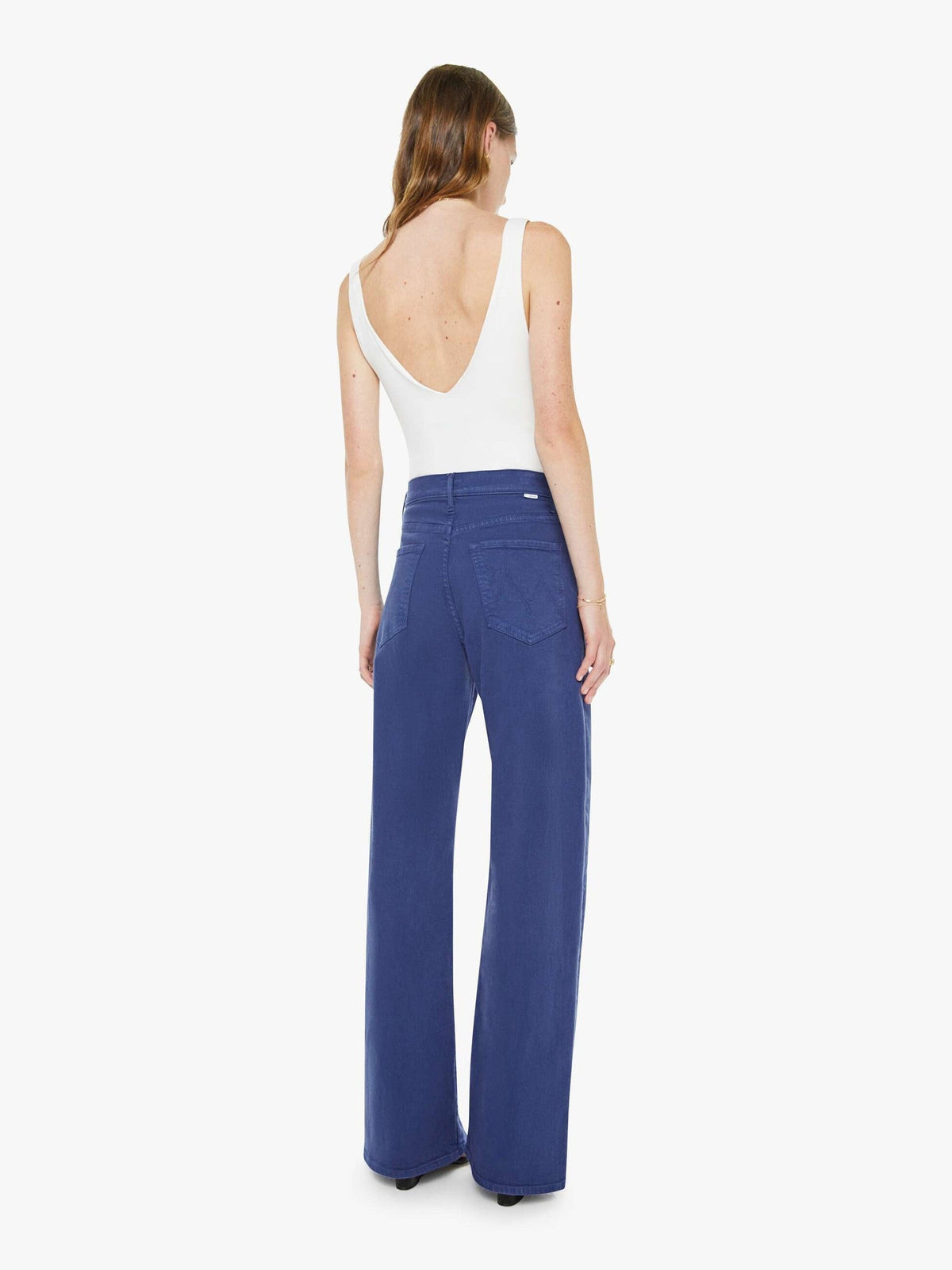 Mother Denim The Lasso Sneak Estate Blue
