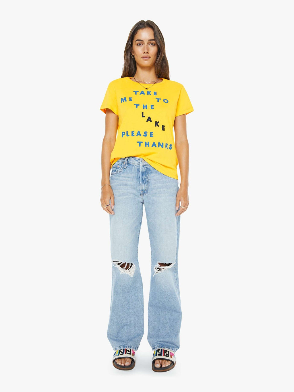 Mother Denim The Boxy Goodie Goodie Take Me To The Lake