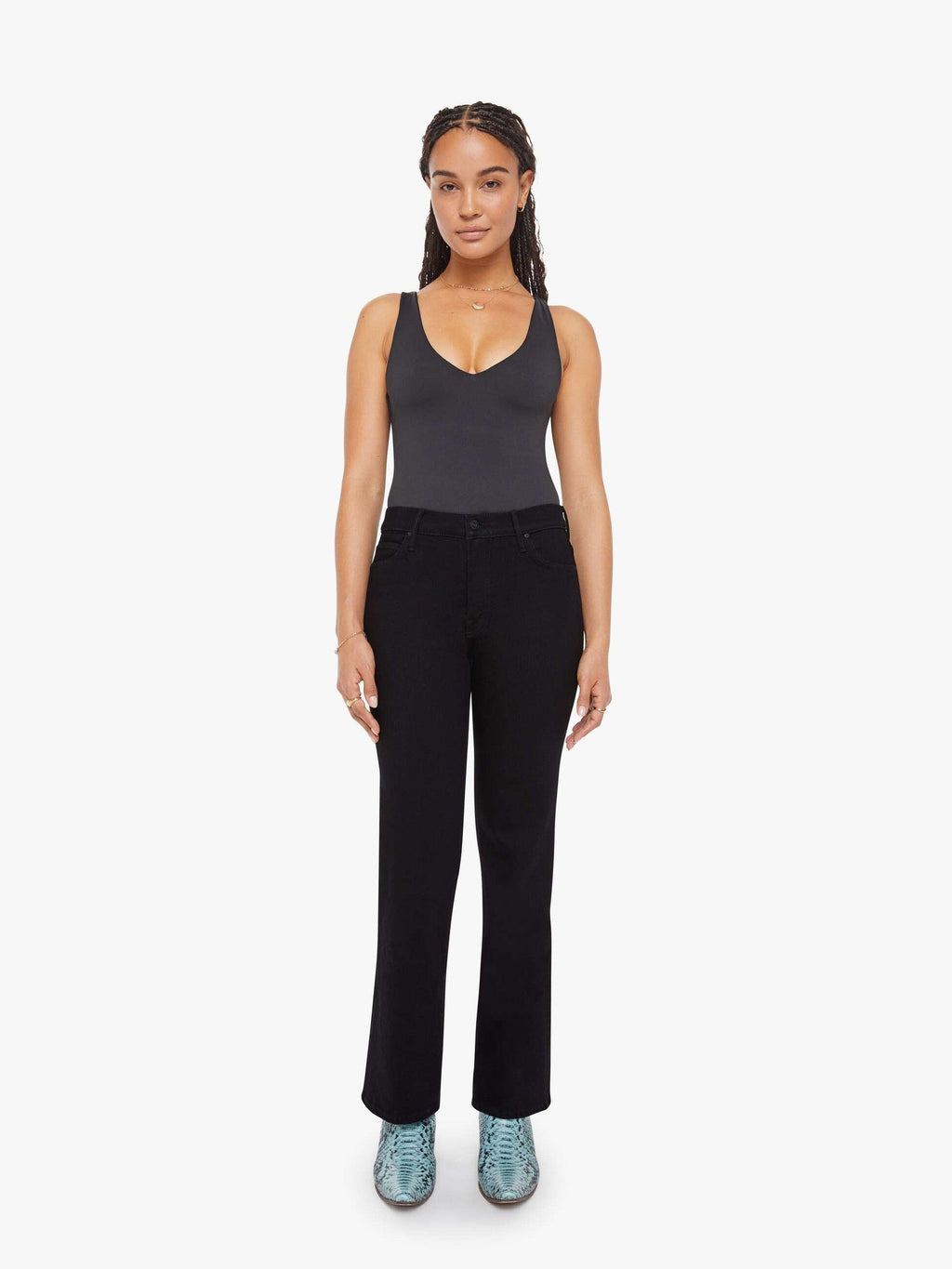 Mother Denim PETITIES The Lil Kick It Black