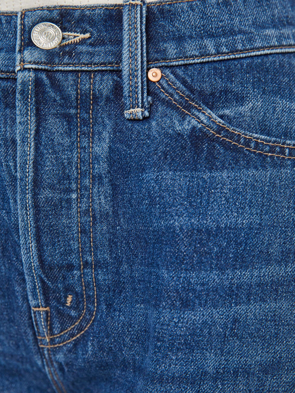 Mother Denim The Flutter Short Fray Blue (Dark)