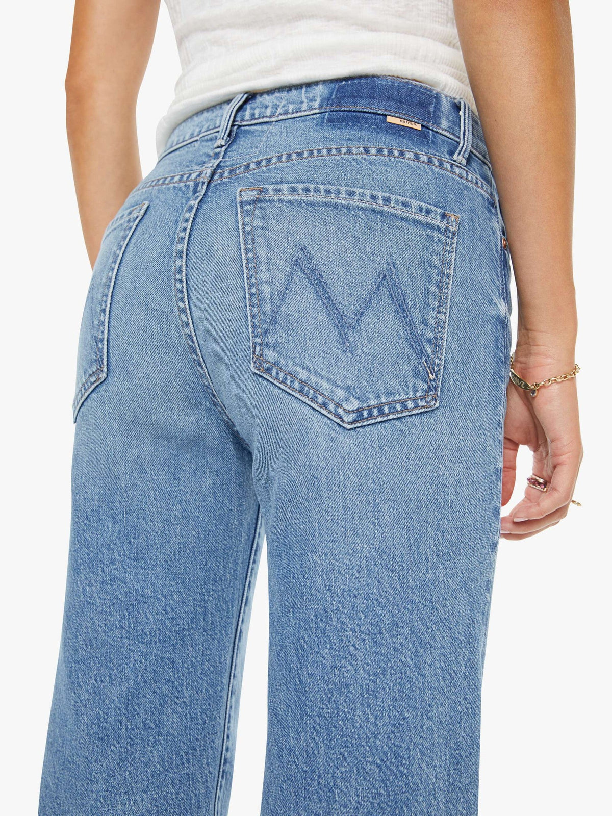 Mother Denim The Kick It Ankle Birds Gone Wild