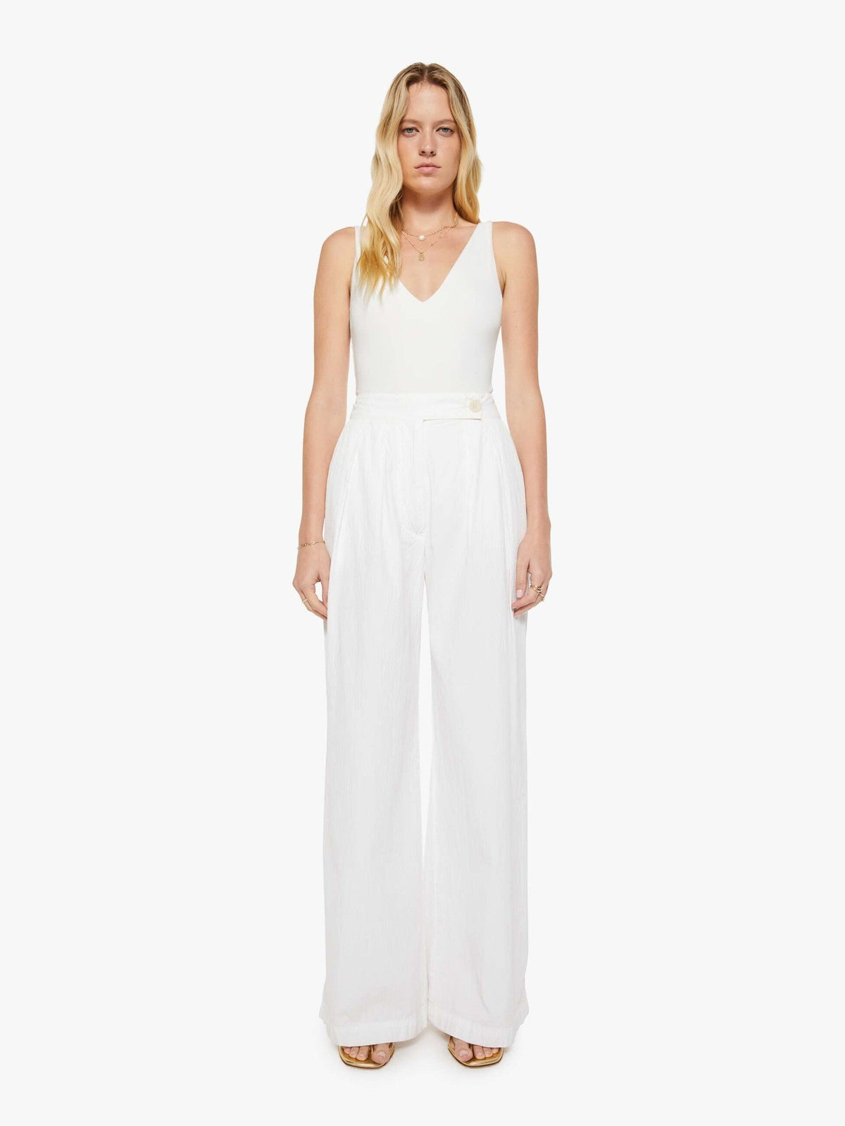Mother Denim SABLYN Brooke B Trouser WHITE