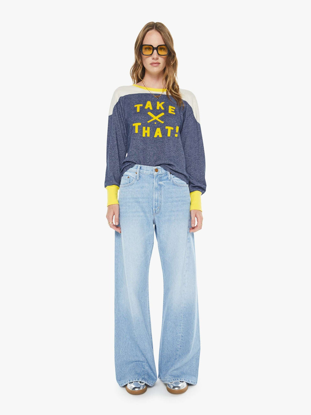 Mother Denim The L/S Cap Outfielder Take That!